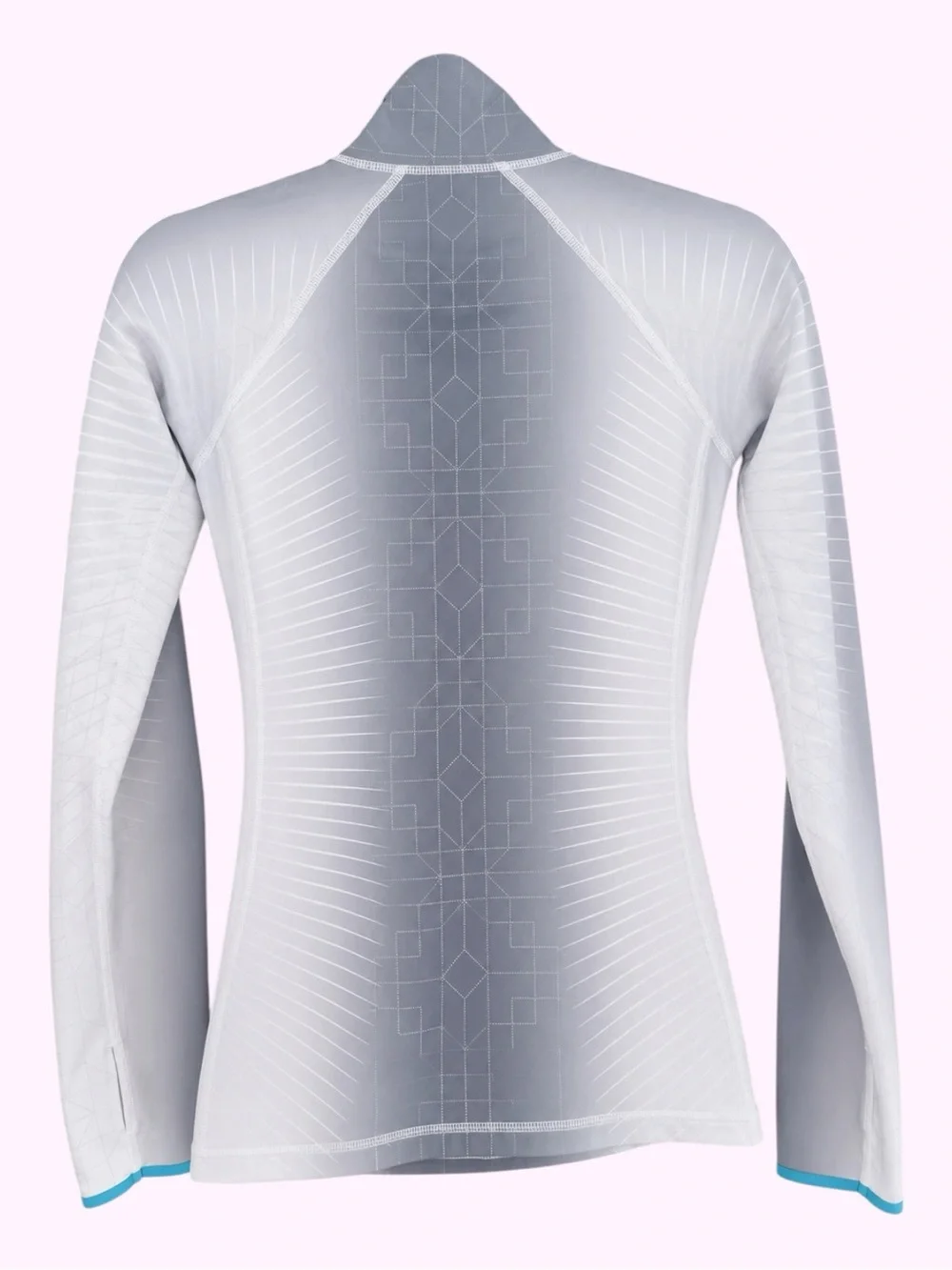 Nike Dri Fit Women’s Light Gray Long-Sleeve Quarter-Zip Athletic Top Size XS